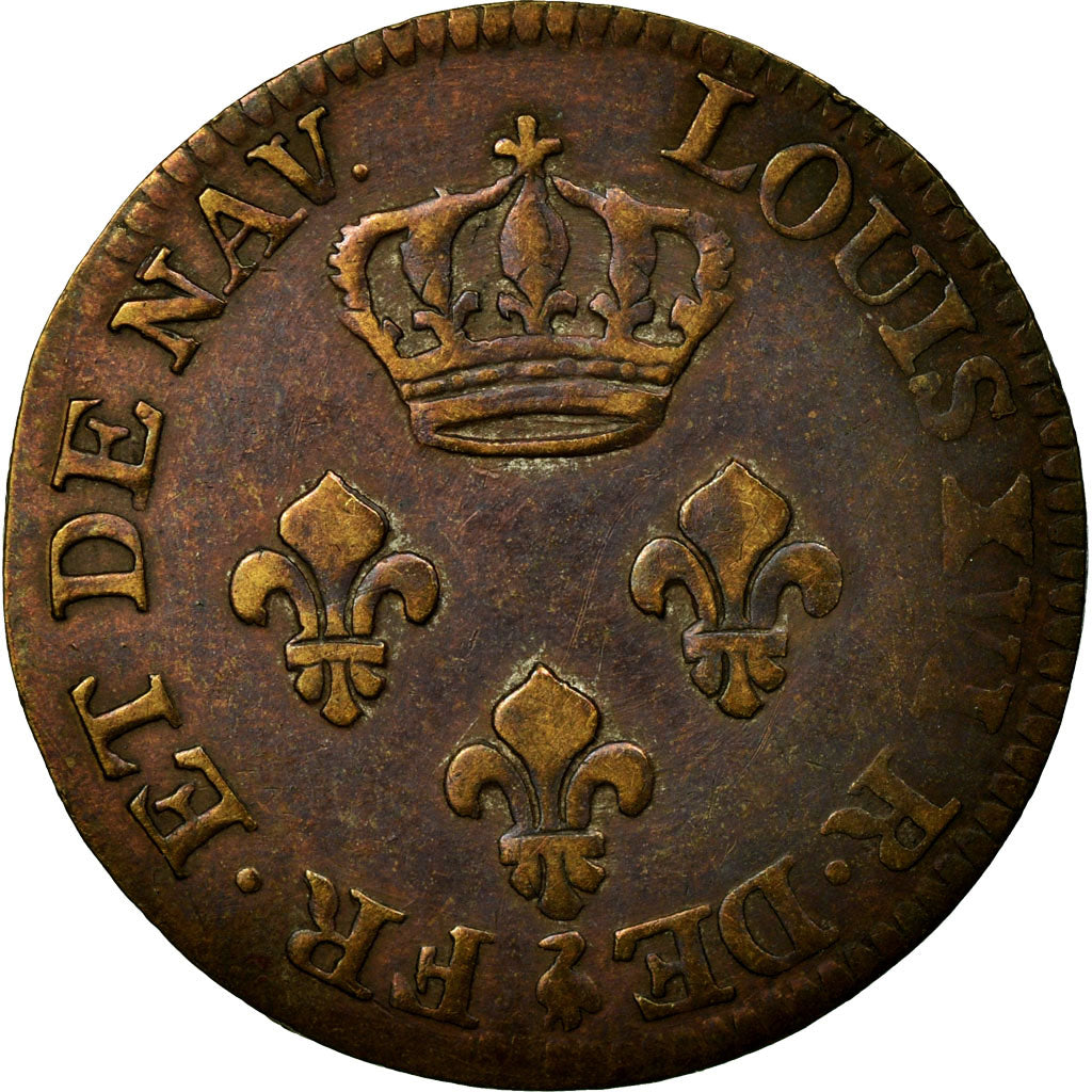 Coin, Guyana, 2 Sous, 1789, Paris, EF(40-45), Bronze, KM:1