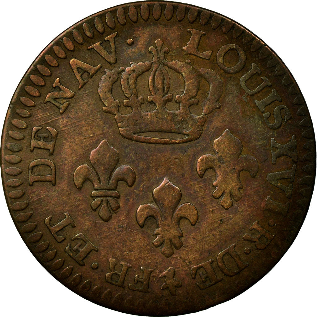 Coin, Guyana, 2 Sous, 1789, Paris, VF(30-35), Bronze, KM:1