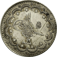 Coin, Turkey, Abdul Hamid II, 5 Kurush, 1886/ AH1293/12, Qustantiniyah