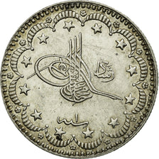 Coin, Turkey, Muhammad V, 5 Kurush, 1909 (AH 1327/1), Qustantiniyah, EF(40-45)