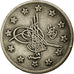 Coin, Turkey, Abdul Hamid II, 2 Kurush, 1893/AH1293/19, Qustantiniyah