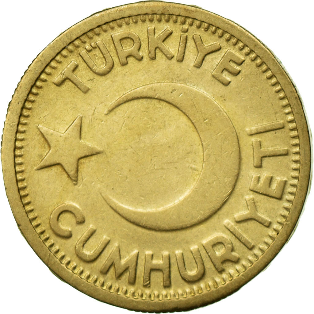 Coin, Turkey, 25 Kurus, 1946, EF(40-45), Nickel-Bronze, KM:880