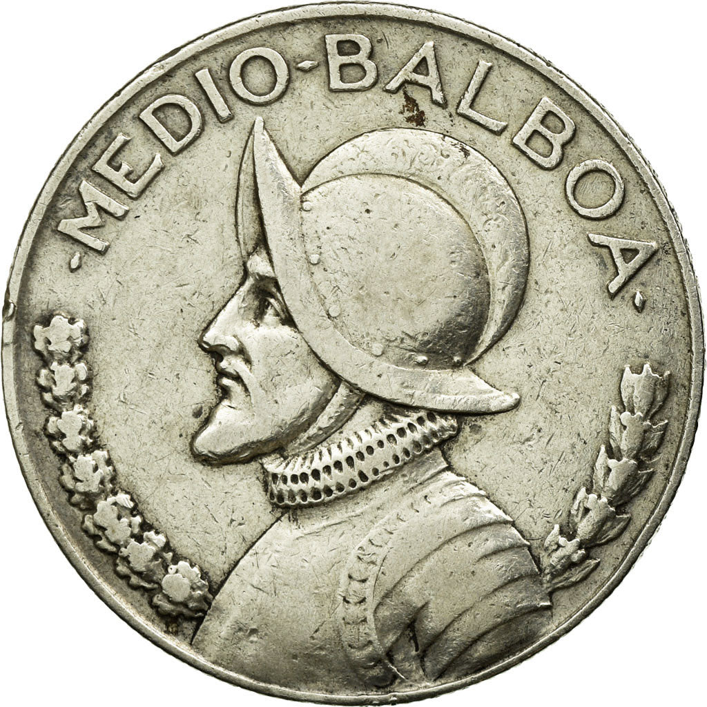 Coin, Panama, 1/2 Balboa, 1930, EF(40-45), Silver, KM:12.1