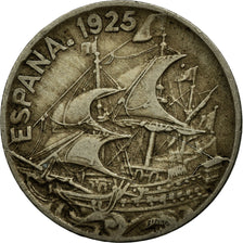 Coin, Spain, Alfonso XIII, 25 Centimos, 1925, Madrid, VF(30-35), Copper-nickel