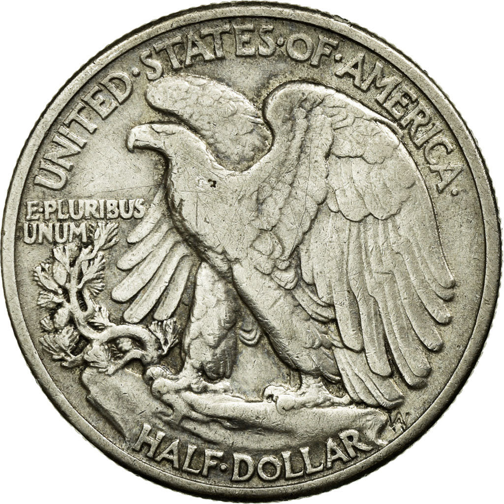 Coin, United States, Walking Liberty Half Dollar, Half Dollar, 1942, U.S. Mint