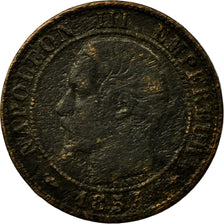 Monnaie, France, Napoleon III, Napoléon III, Centime, 1853, Strasbourg, B+