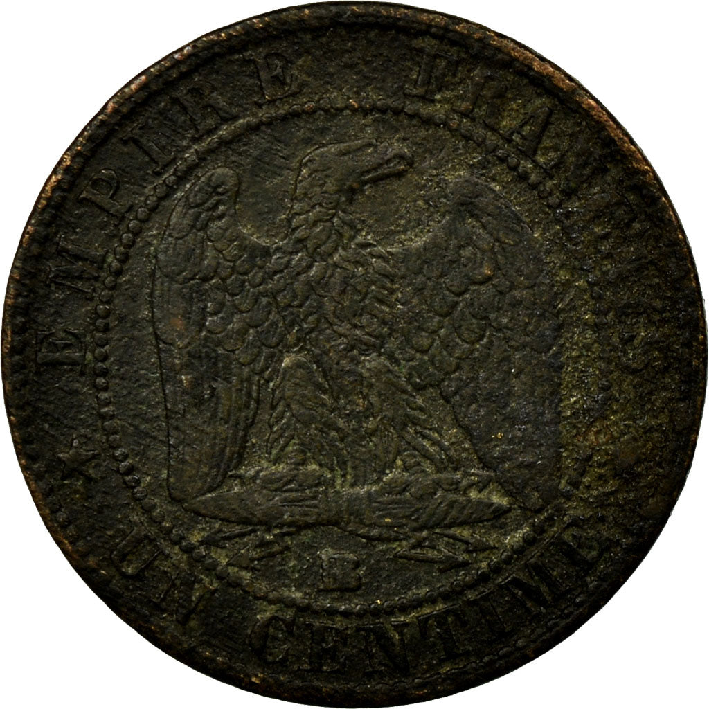 Monnaie, France, Napoleon III, Napoléon III, Centime, 1853, Strasbourg, B+