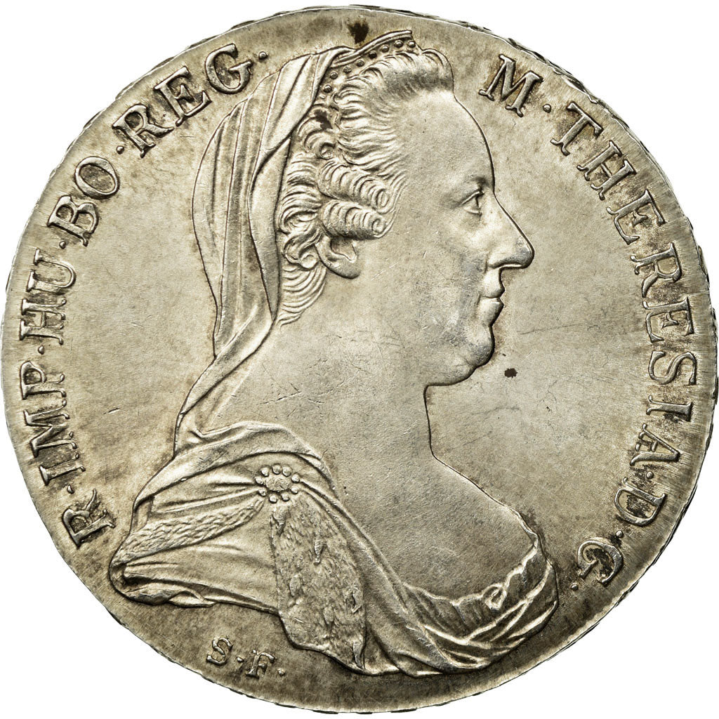 Coin, Austria, Joseph II, Thaler, 1780, Official restrike, EF(40-45), Silver