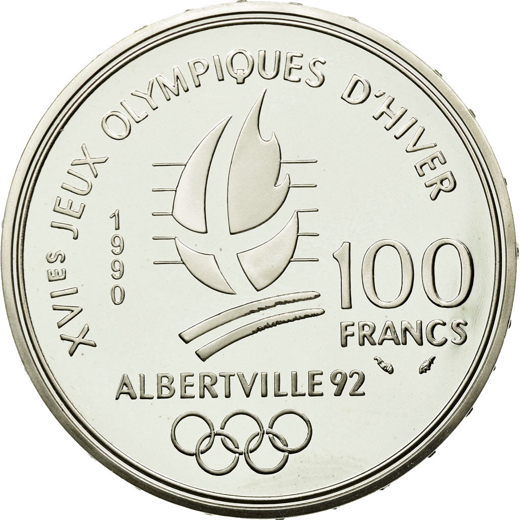 Moneta, Francia, 100 Francs, 1990, FDC, Argento, KM:980