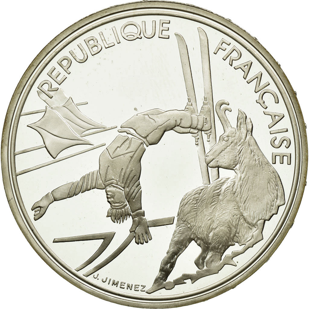 Moneta, Francia, 100 Francs, 1990, FDC, Argento, KM:983
