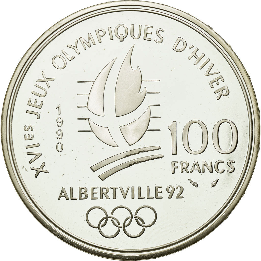 Moneta, Francia, 100 Francs, 1990, FDC, Argento, KM:983