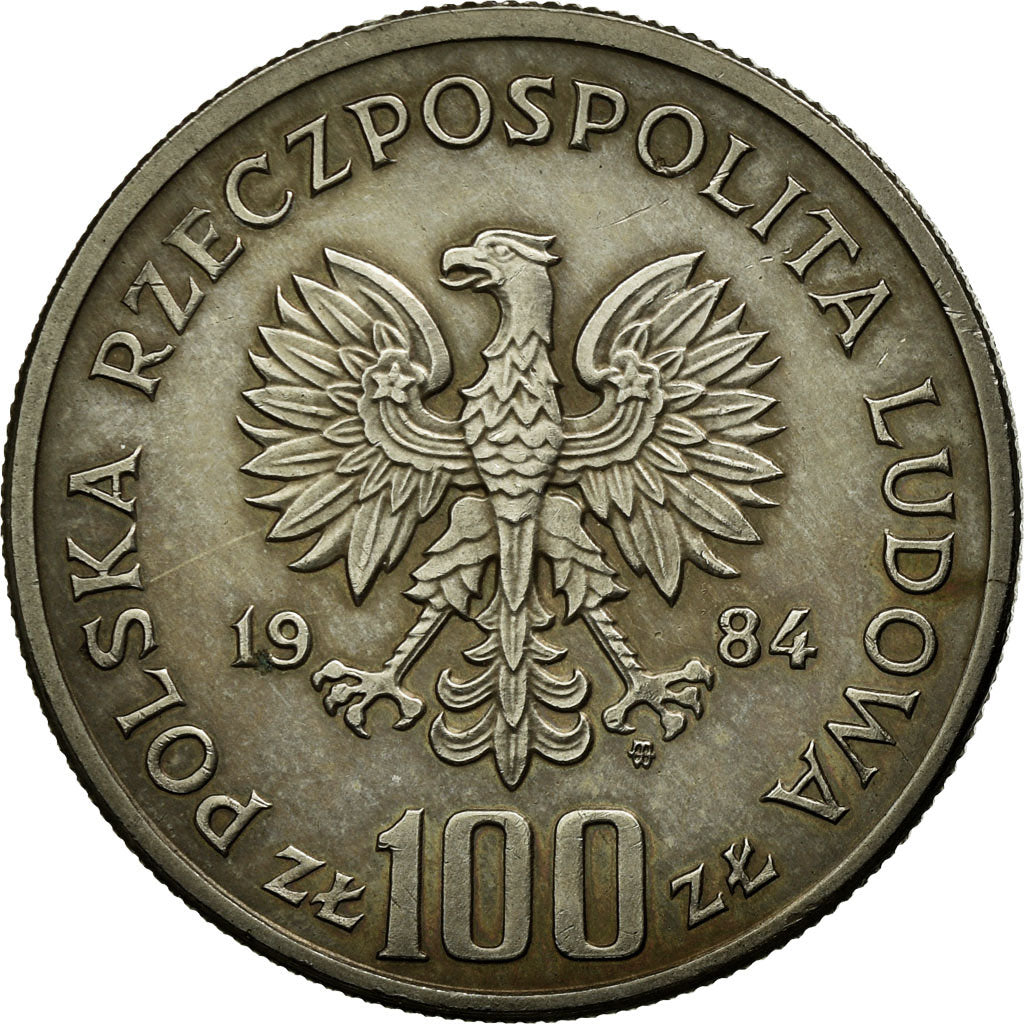 Coin, Poland, 100 Zlotych, 1984, Warsaw, AU(55-58), Copper-nickel, KM:151