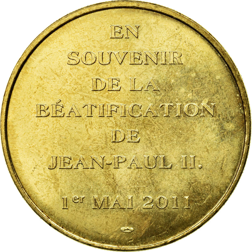 France, Jeton, Jeton Touristique, Jean-Paul II, Lourdes, 2011, MDP, TTB