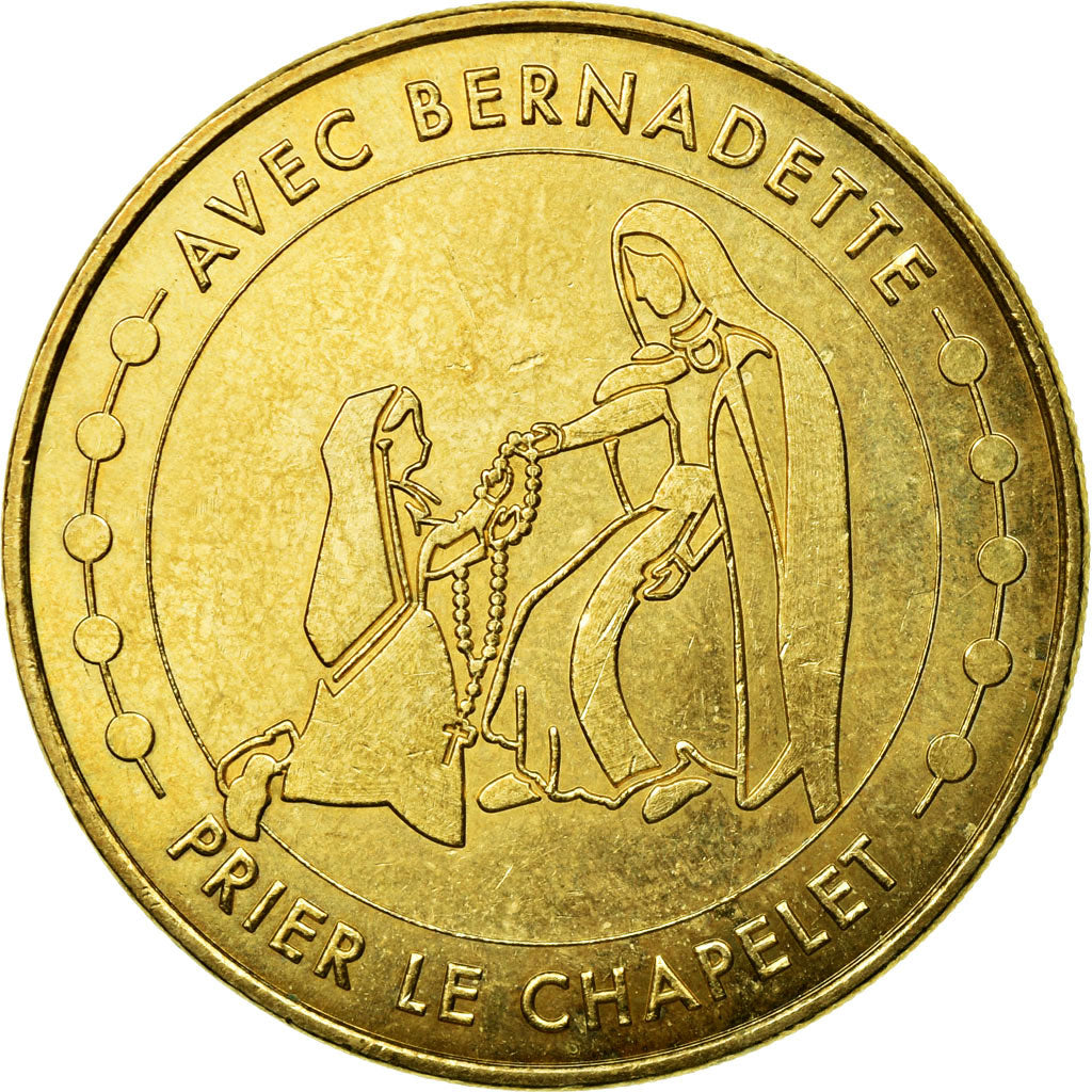 France, Token, Touristic token, Lourdes - Avec Bernadette, prier le chapelet