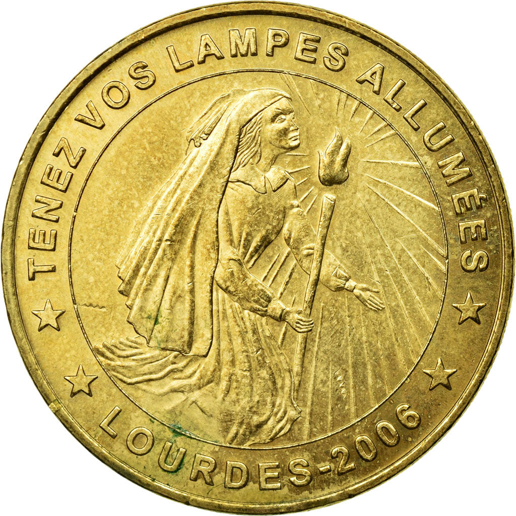 Francia, Token, Touristic token, Lourdes - Tenez vos lampes allumées, 2006