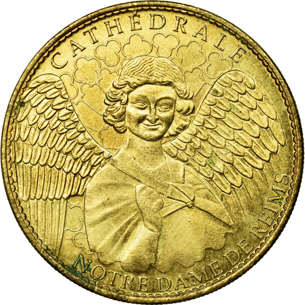 France, Token, Touristic token, Reims - Cathédrale n°2 - Ange, 2010, Arthus