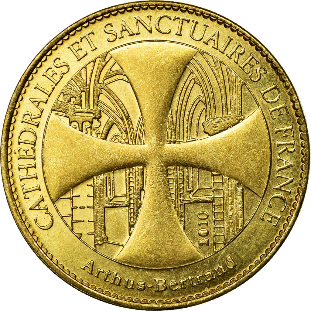 France, Token, Touristic token, Reims - Cathédrale n°2 - Ange, 2010, Arthus