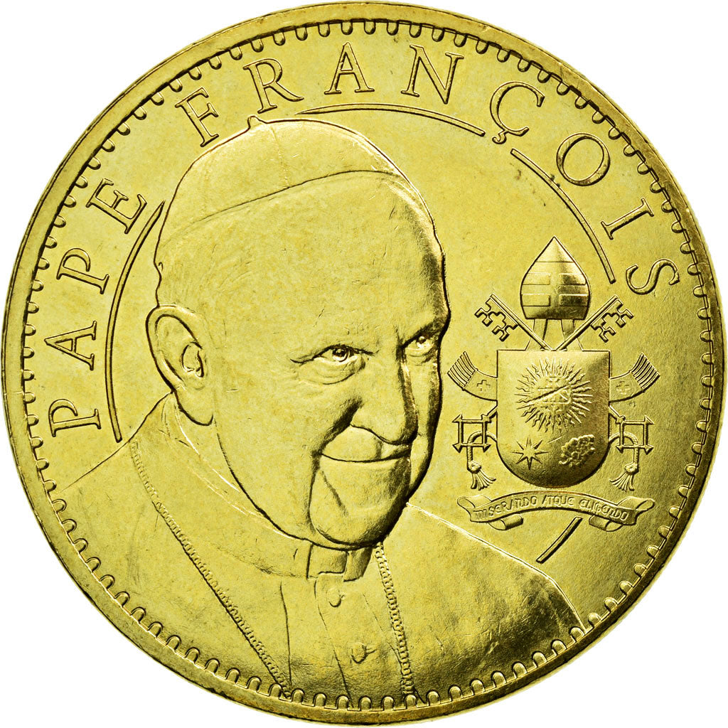 Francia, Token, Touristic token, 65/ Lourdes - Pape François, 2016, MDP, BB