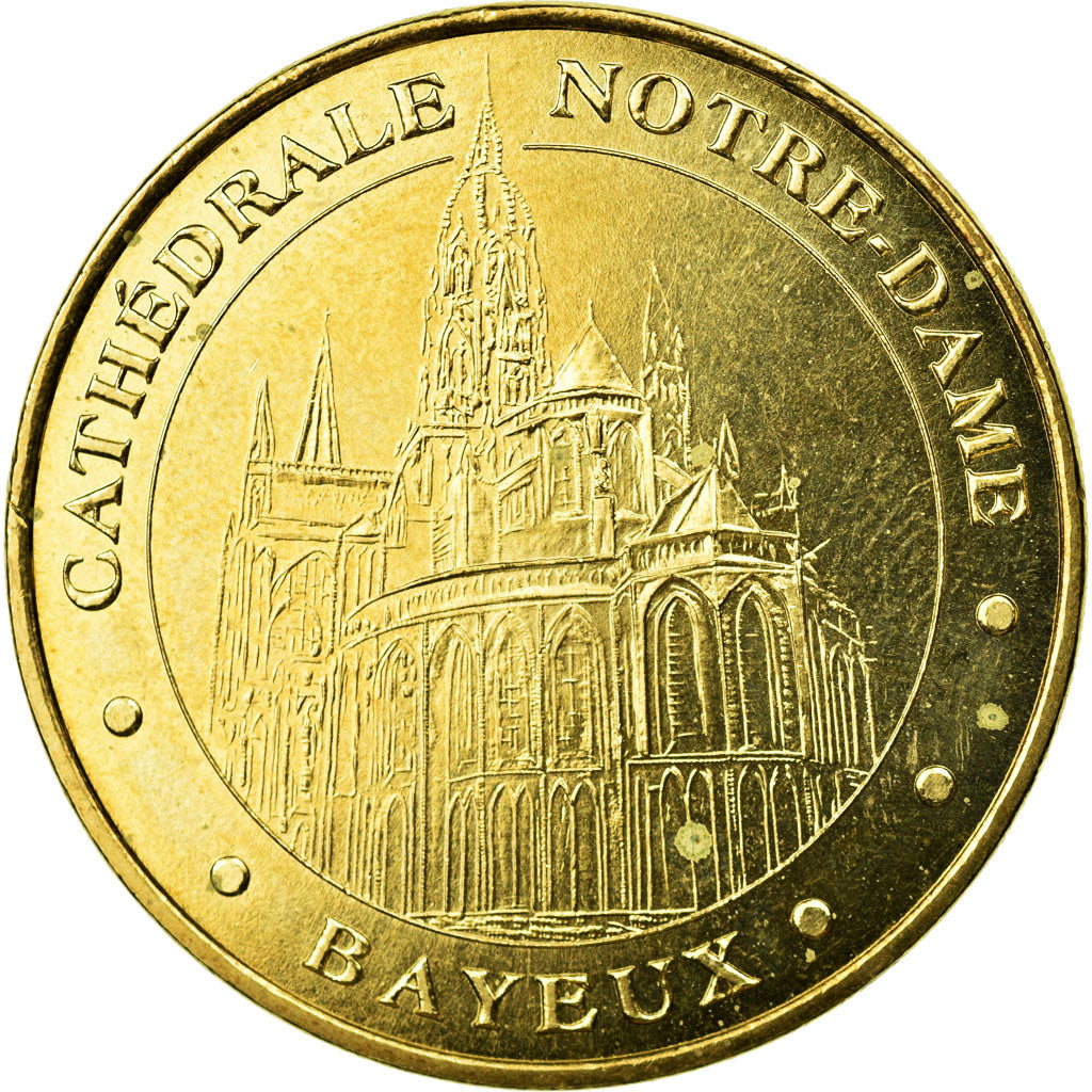 Francia, Token, Jetón turístico, 14/ Cathédrale Notre-Dame - Bayeux, 2009