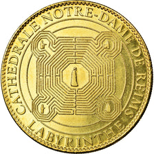 France, Token, Touristic token, Reims - Cathédrale - Labyrinthe, 2010, Arthus