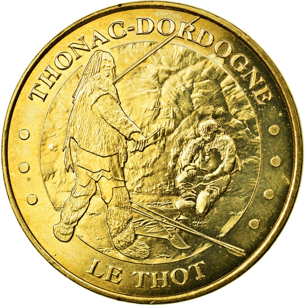 France, Token, Touristic token, Thonac -  Le Thot -Scène de chasse, 2009, MDP