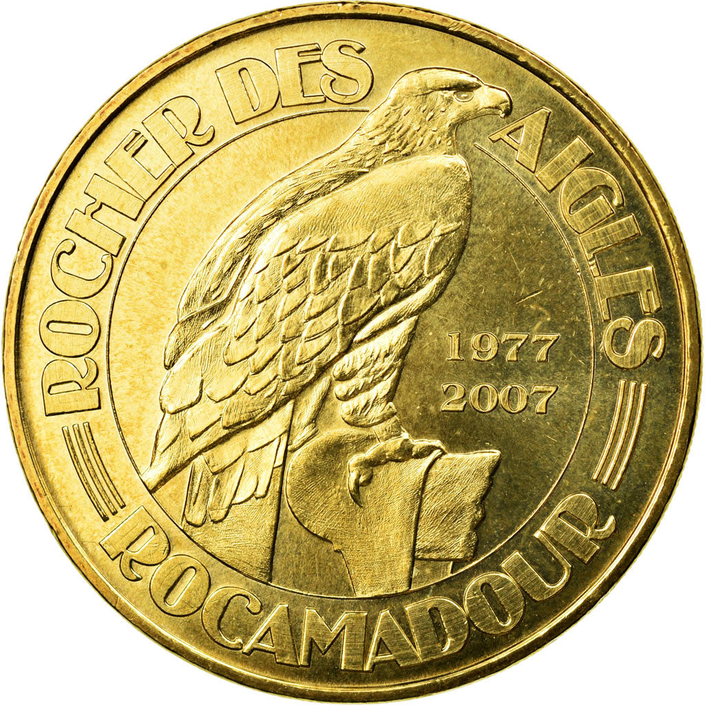 Francia, Token, Touristic token, Rocamadour -  Le Rocher des Aigles n°2, 2010