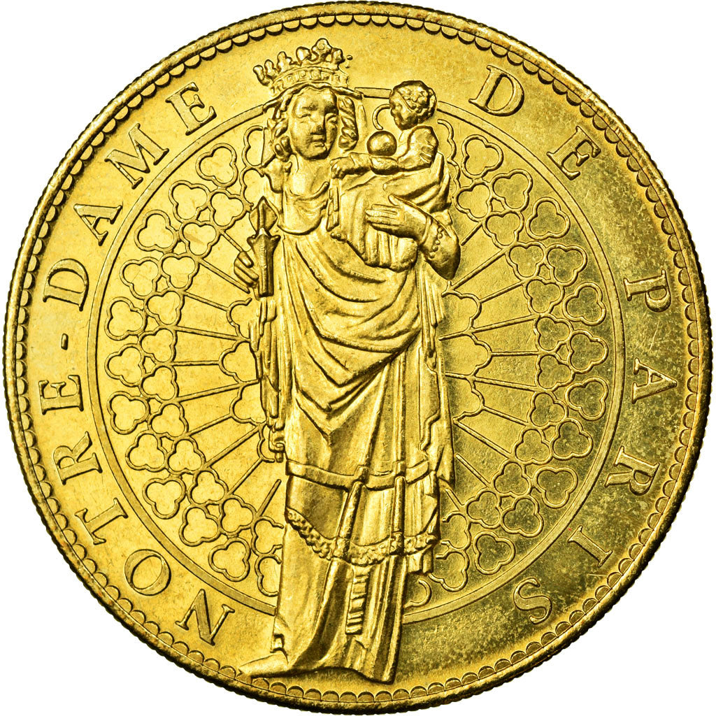 France, Token, Touristic token, Paris - Notre Dame - Vierge à l'enfant, 2010
