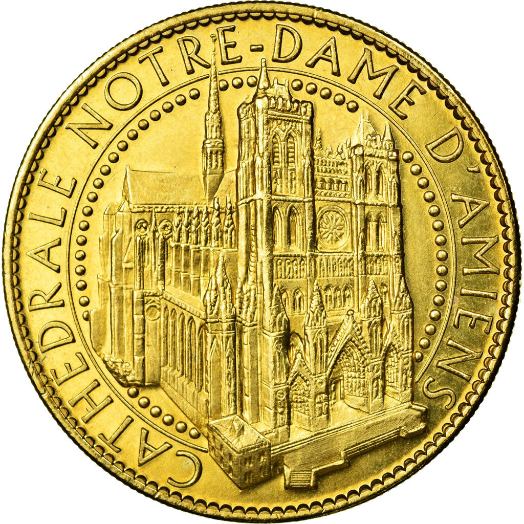 France, Token, Touristic token, Amiens - Cathédrale Notre Dame, 2010, Arthus