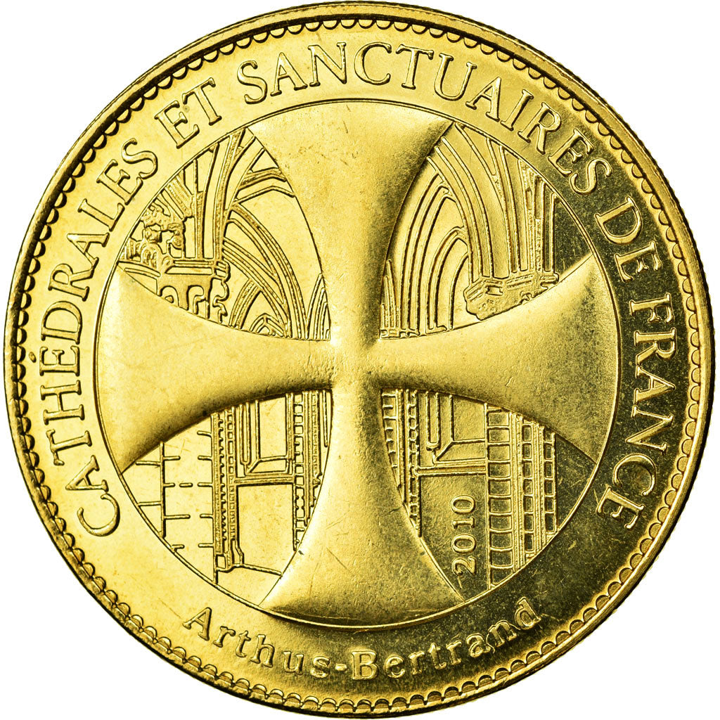 France, Token, Touristic token, Amiens - Cathédrale Notre Dame, 2010, Arthus