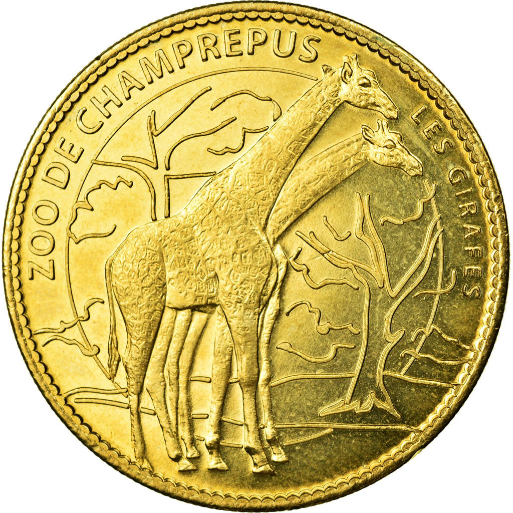 France, Token, Touristic token, Champrepus - Le zoo - les girafes, 2007, Arthus