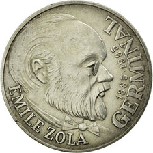 Moneda, Francia, Germinal, 100 Francs, 1985, MBC, Plata, KM:957, Gadoury:900