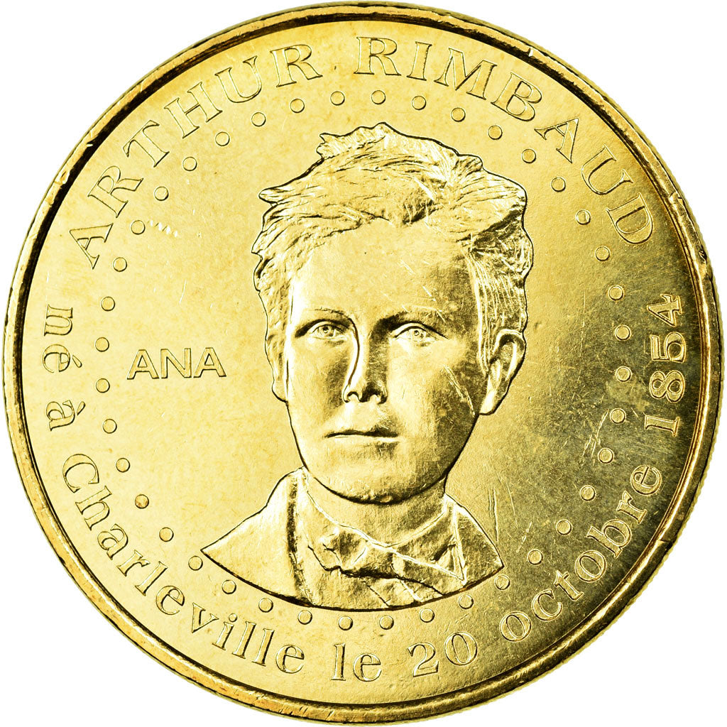 France, Token, Touristic token, Charleville-Mézières - Arthur Rimbaud, 2012