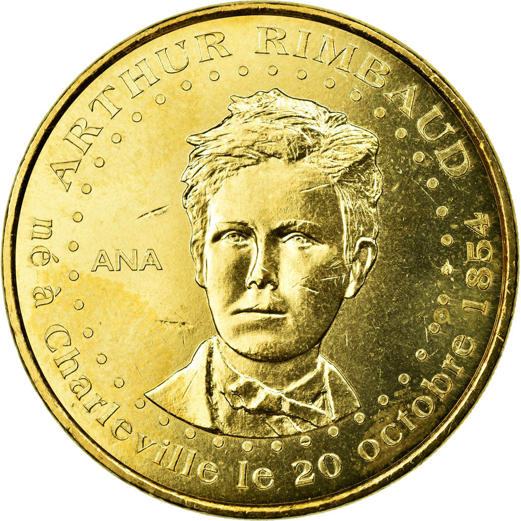 France, Token, Touristic token, Charleville-Mézières - Arthur Rimbaud, 2012