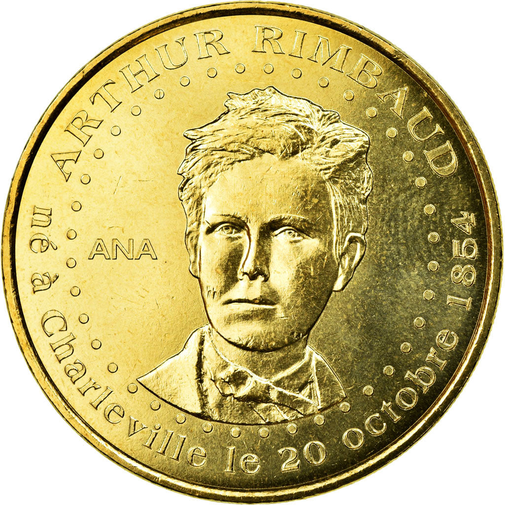 France, Token, Touristic token, Charleville-Mézières - Arthur Rimbaud, 2012