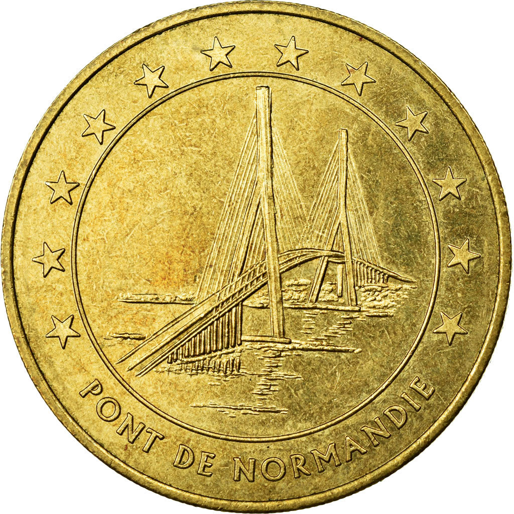 France, Token, 1 Euro de la Ville du Havre, Pont de Normandie, 1996, EF(40-45)
