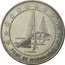Francja, Medal, 3 Euro Ville du Havre, Pont de Normandie, 1996, EF(40-45)