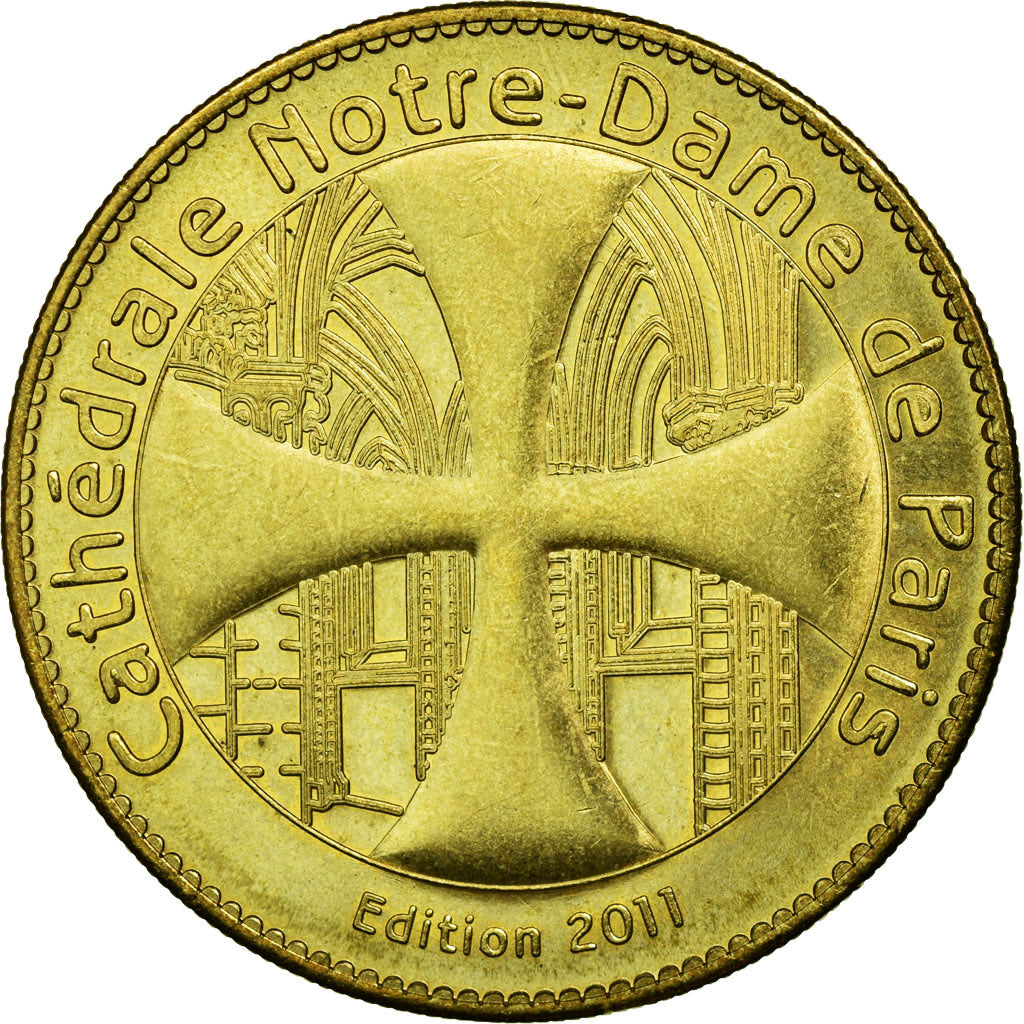 France, Token, Touristic token, Paris - Notre Dame - Vierge à l'enfant, 2011