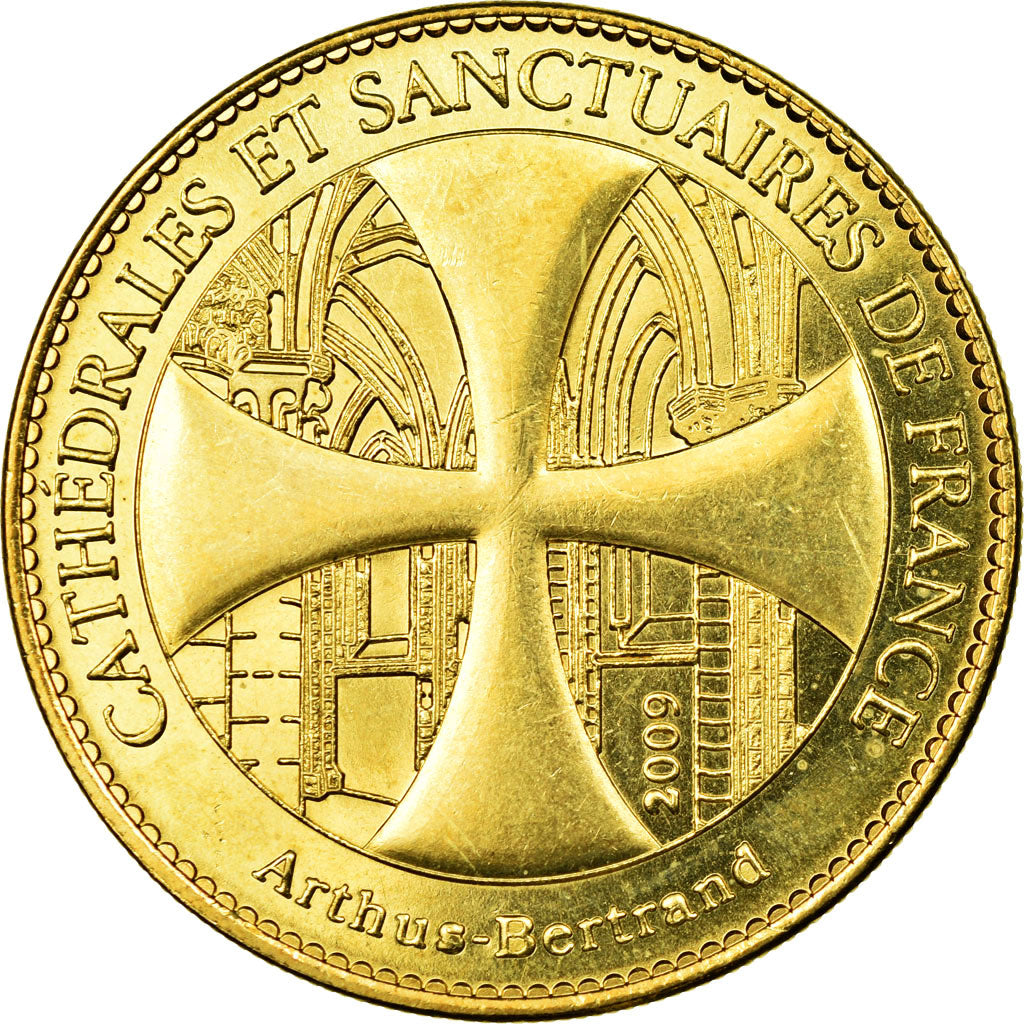 France, Token, Touristic token, Eglise Sainte-Radegonde, Talmont, 2009, Arthus