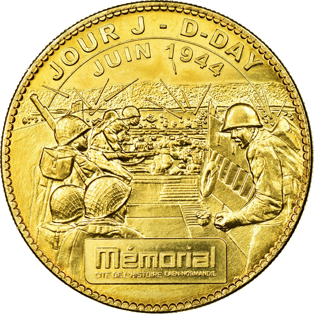 France, Token, Touristic token, Caen - Mémorial n°4, 2010, Arthus Bertrand