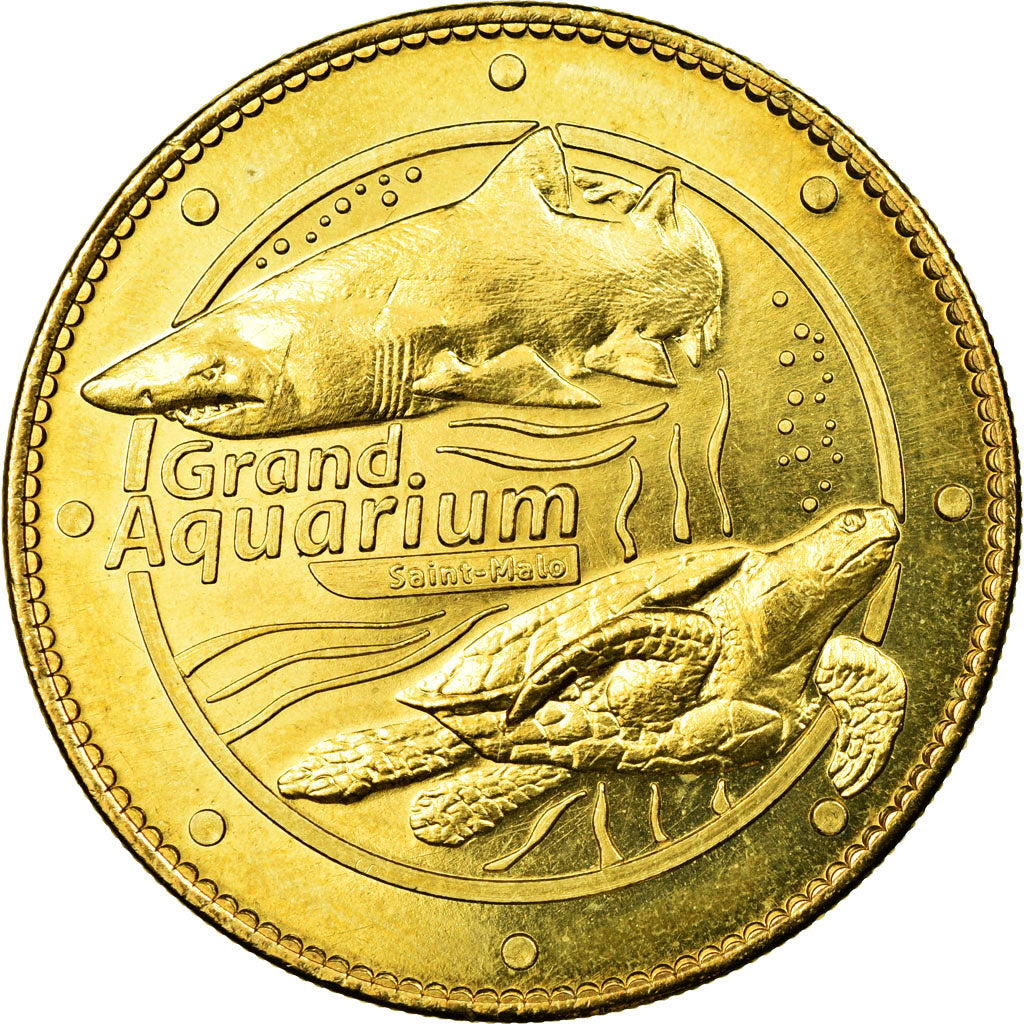 France, Jeton, Jeton Touristique, 35/ Grand Aquarium - Saint-Malo, 2009, Arthus