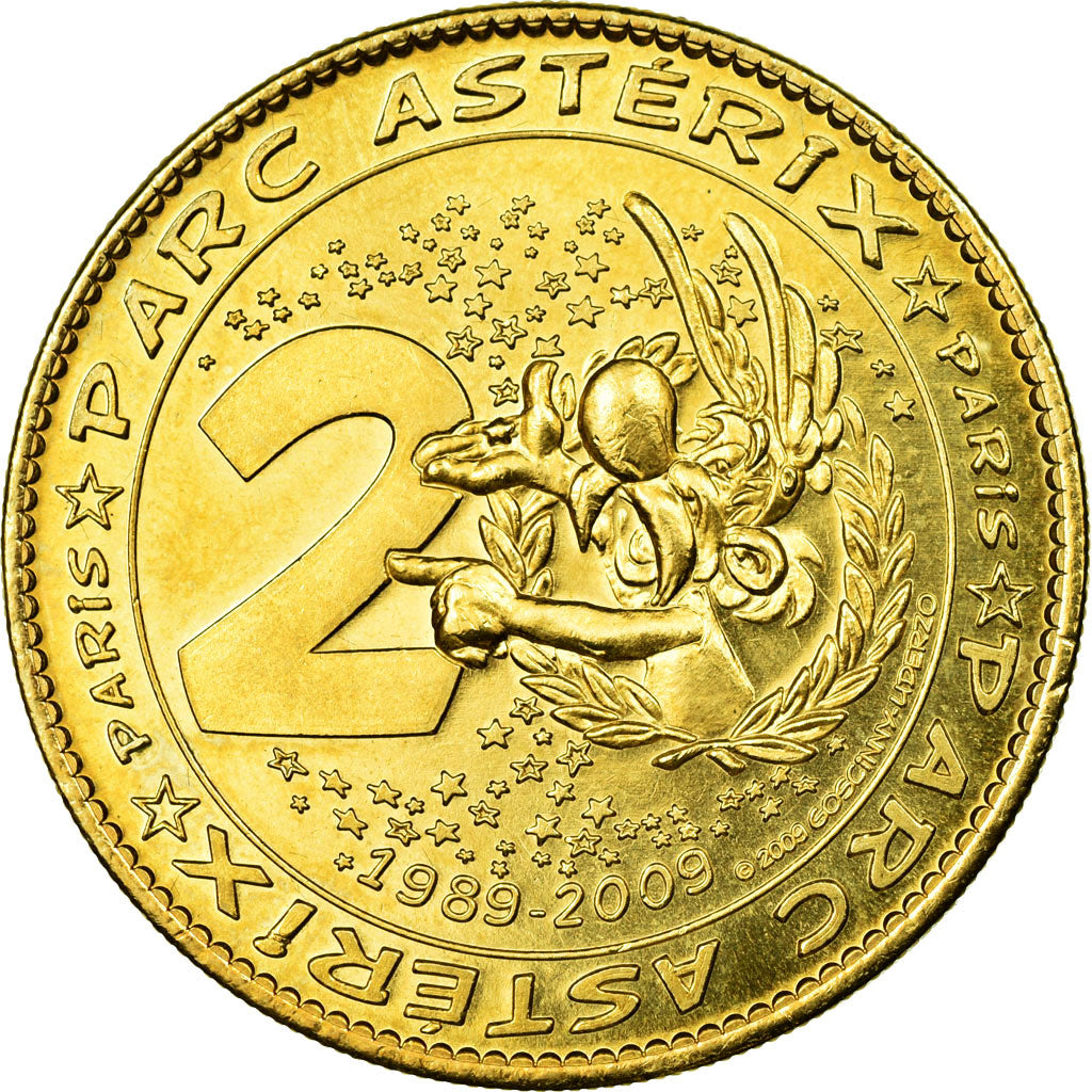 France, Token, Touristic token, Plailly - Parc Astérix n°2, 2009, Arthus