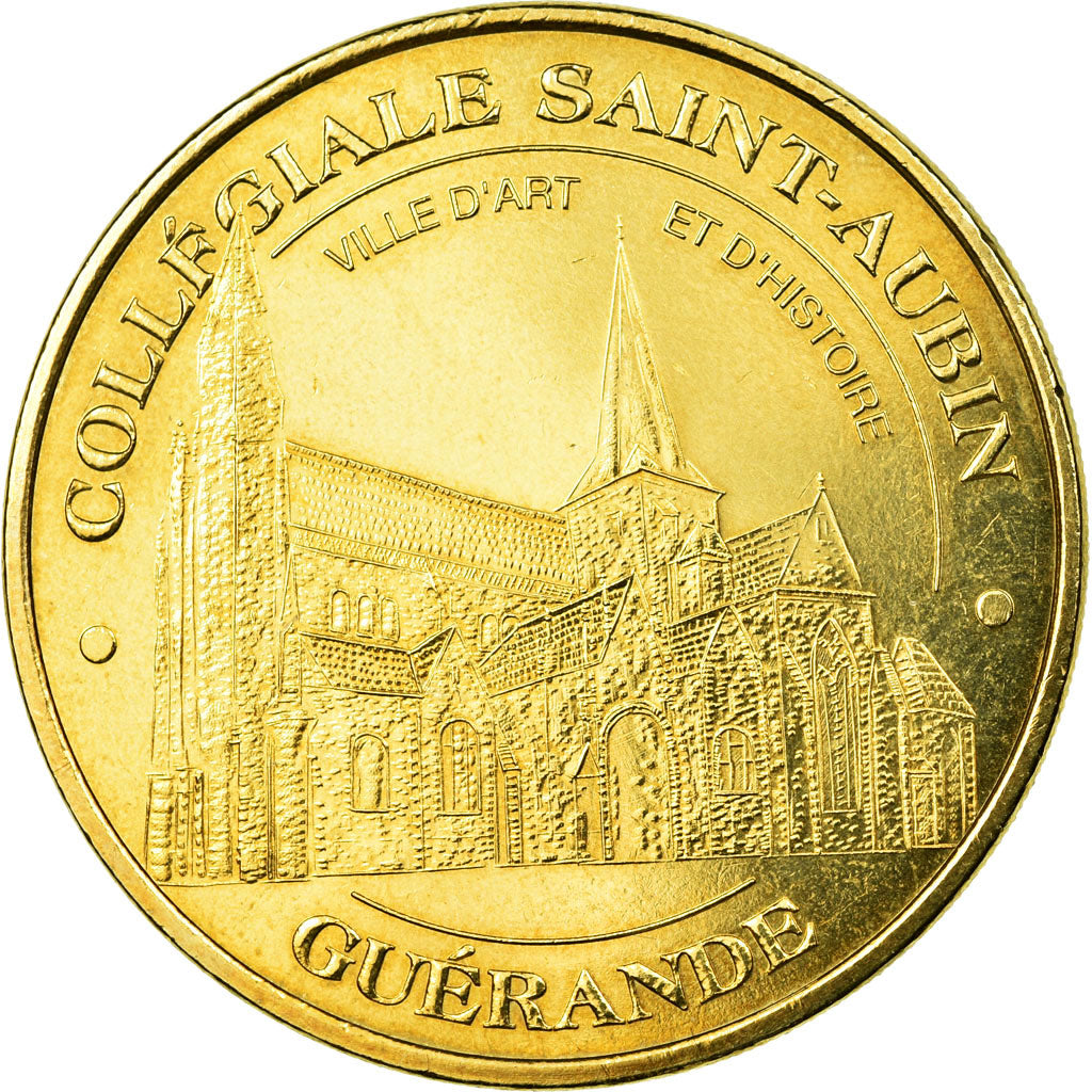 Frankreich, Token, Touristic token, 44/ Collégiale Saint-Aubin - Guérande