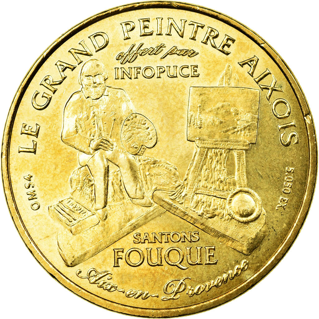 France, Jeton, Jeton Touristique, Marseille -  OMS n° 4 -Le Santon Fouque