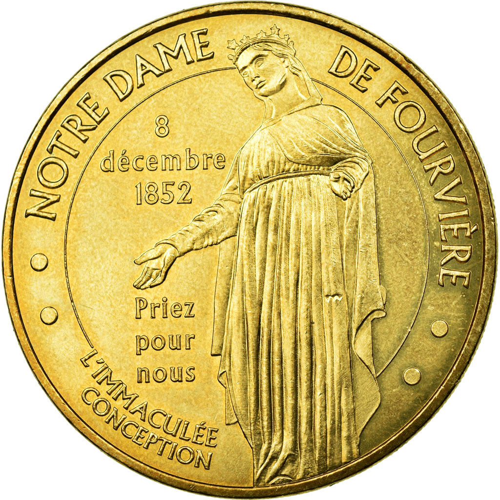 France, Token, Touristic token, Lyon - Notre Dame de Fourvière n°2, 2010, MDP