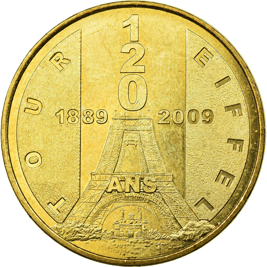 Francia, Token, Touristic token, Paris - Tour Eiffel n°5 -120 ans, 2009, MDP