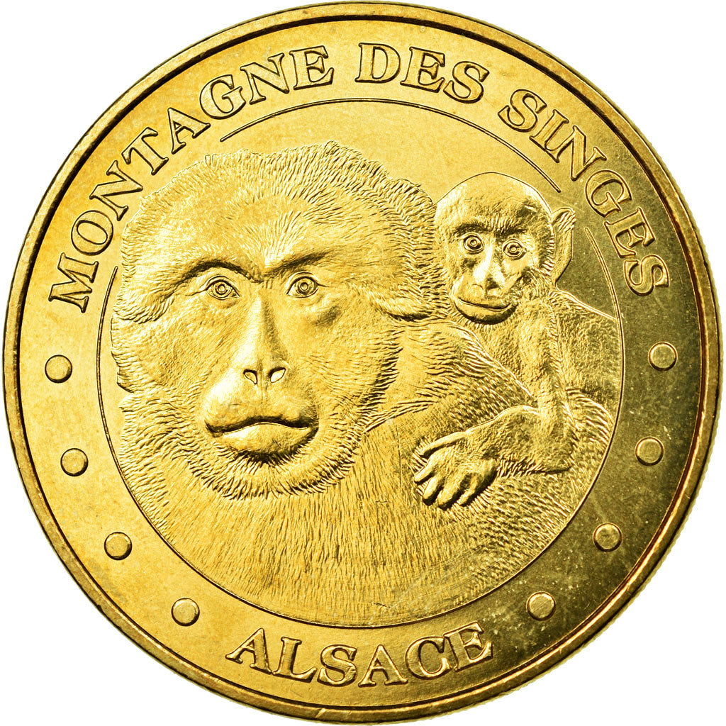 Francia, Token, Touristic token, Kintzheim - La Montagne aux Singes n°6, 2010