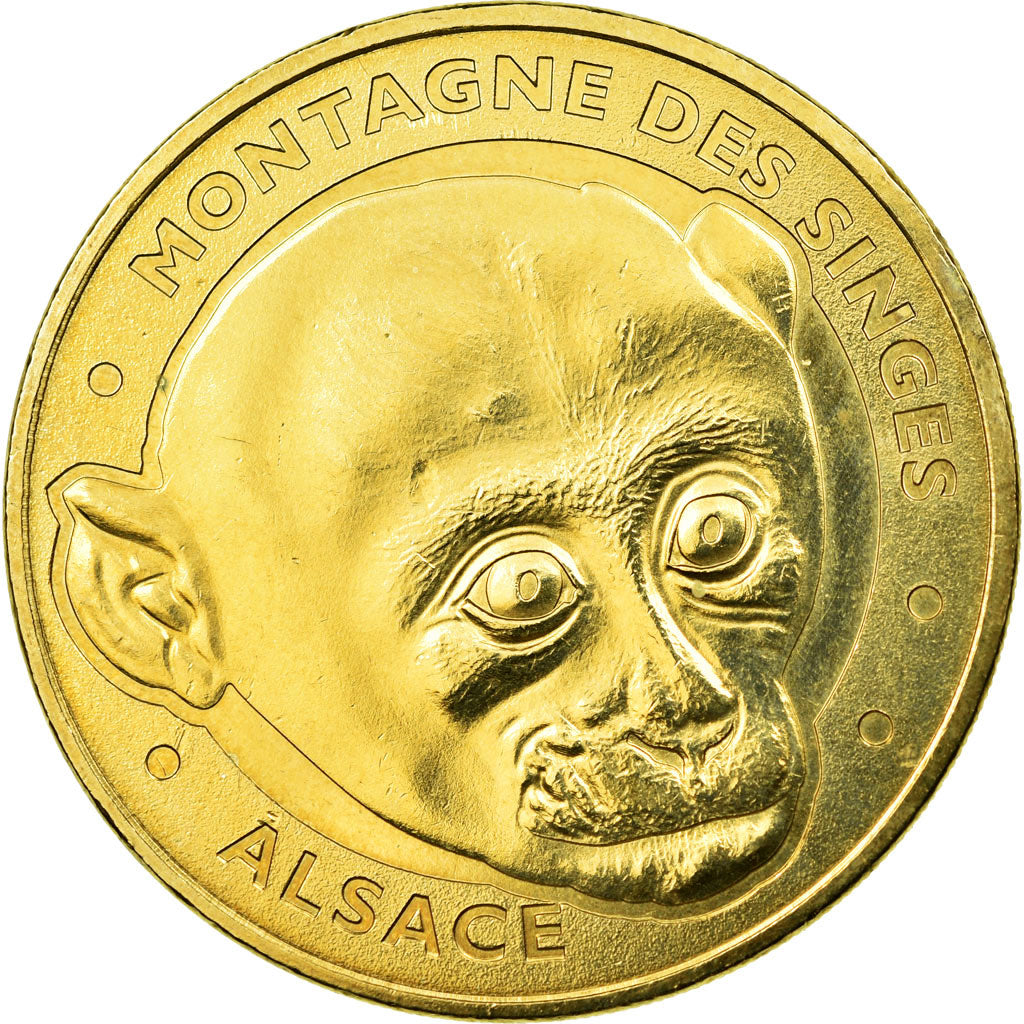 Francia, Token, Touristic token, Kintzheim - La Montagne aux Singes n°8, 2012