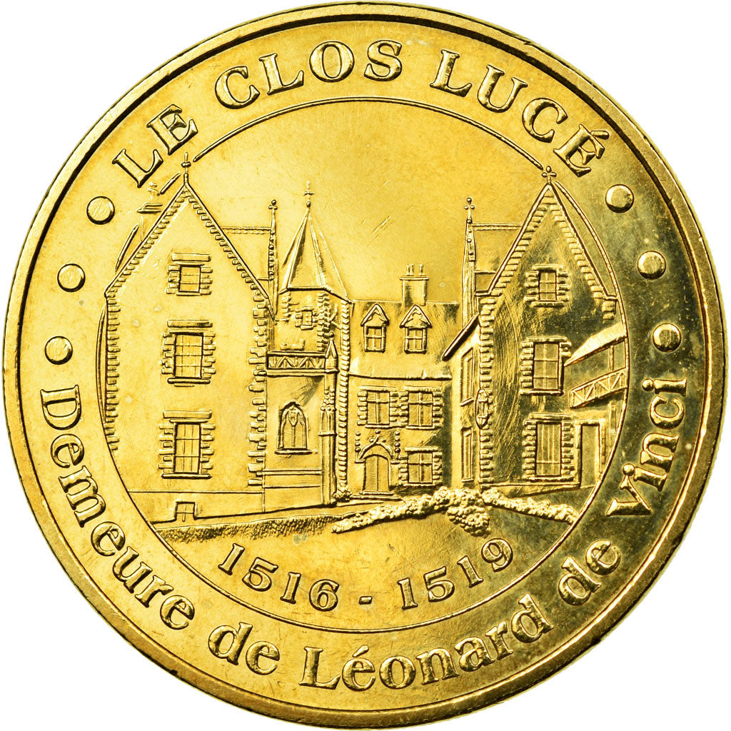 France, Token, Touristic token, Amboise - Clos Lucé - Demeure de Léonard de