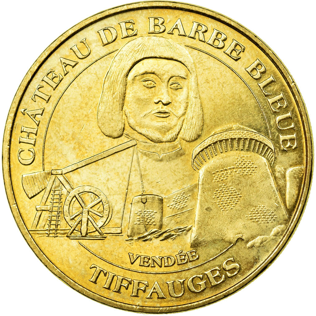 France, Token, Touristic token, Tiffauges - Château de Barbe Bleue n°1, 2008