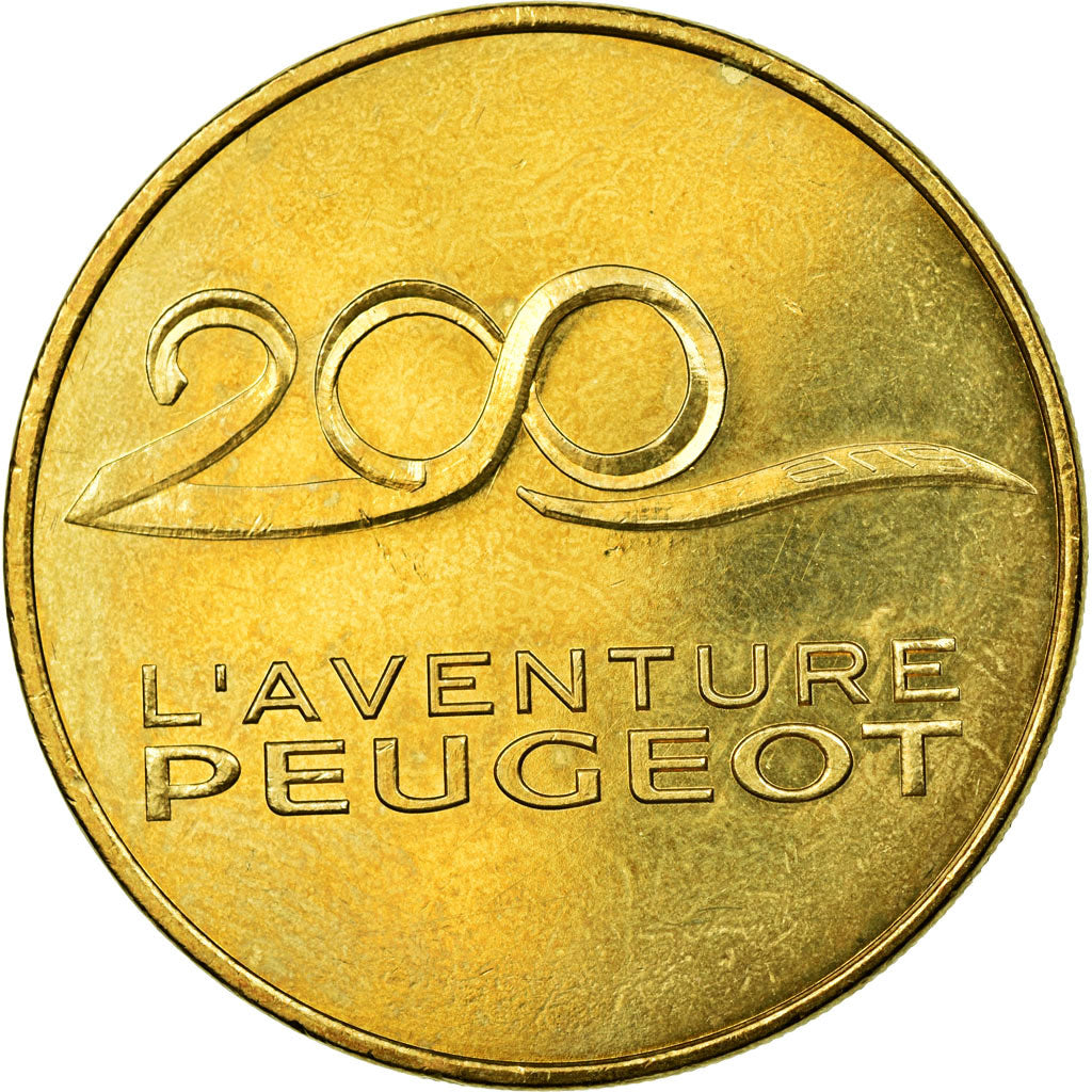 France, Token, Touristic token, Sochaux - Peugeot - 200 ans, 2010, MDP